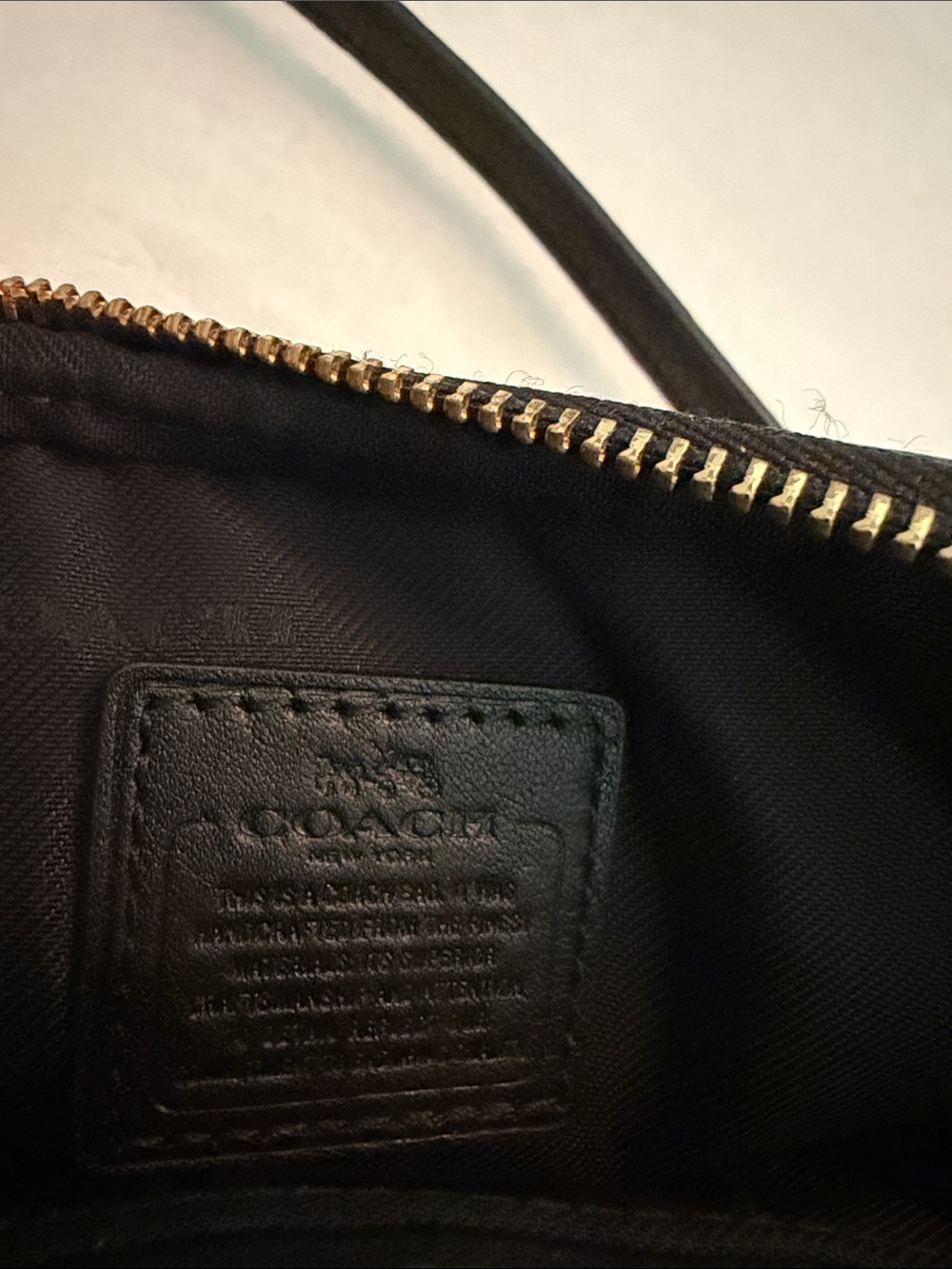 Coach Black Pebble Leather Crossbody Camera Bag - Picture 7 of 7